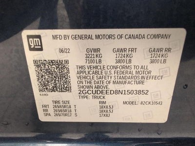 2022 Chevrolet Silverado 1500 4WD Crew Cab 147 RST