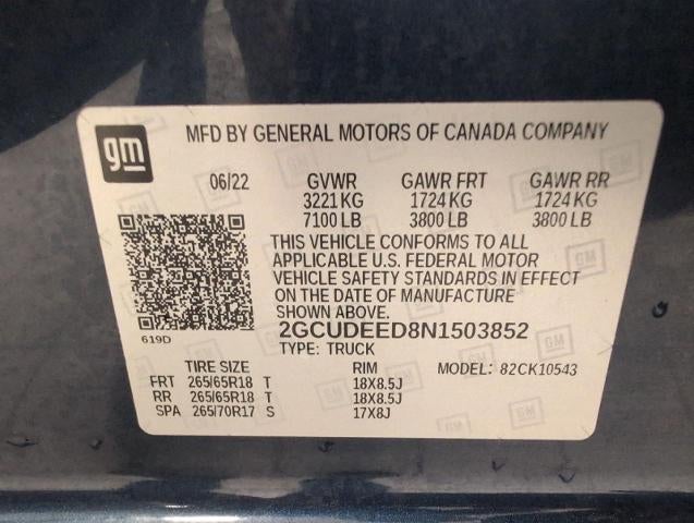 2022 Chevrolet Silverado 1500 4WD Crew Cab 147 RST