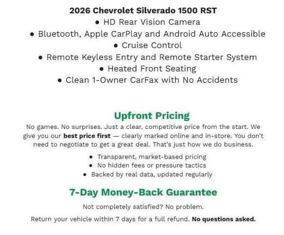 2026 Chevrolet Silverado 1500 4WD Crew Cab 147 RST