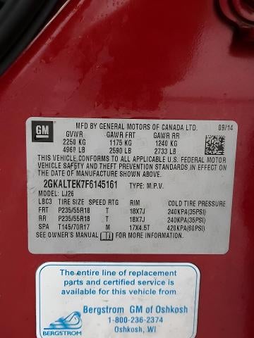 2015 GMC Terrain FWD 4dr SLT w/SLT-2