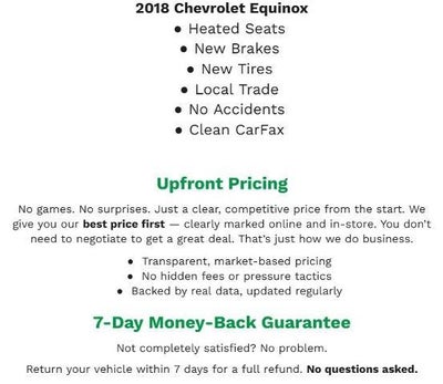 2018 Chevrolet Equinox FWD 4dr LT w/1LT