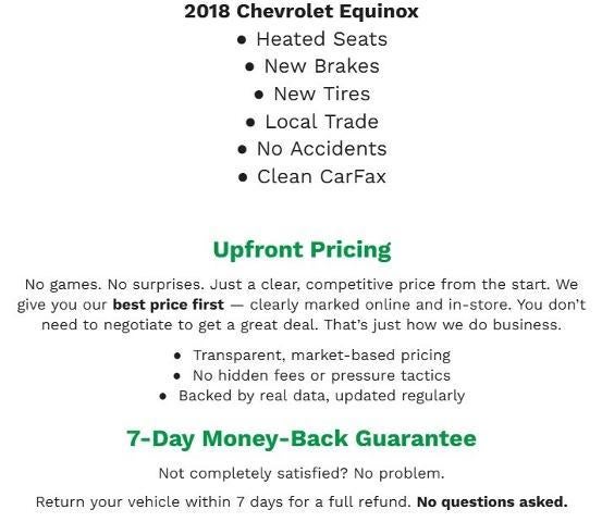 2018 Chevrolet Equinox FWD 4dr LT w/1LT