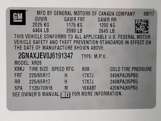 2018 Chevrolet Equinox FWD 4dr LT w/1LT