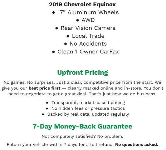 2019 Chevrolet Equinox AWD 4dr LT w/1LT