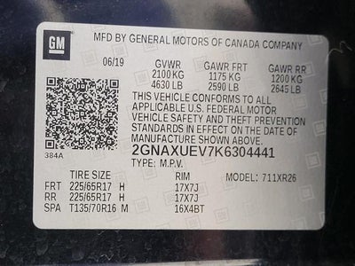 2019 Chevrolet Equinox AWD 4dr LT w/1LT