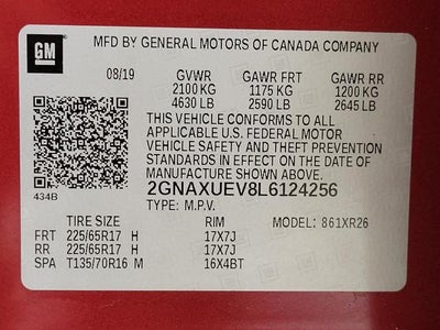 2020 Chevrolet Equinox AWD 4dr LT w/1LT