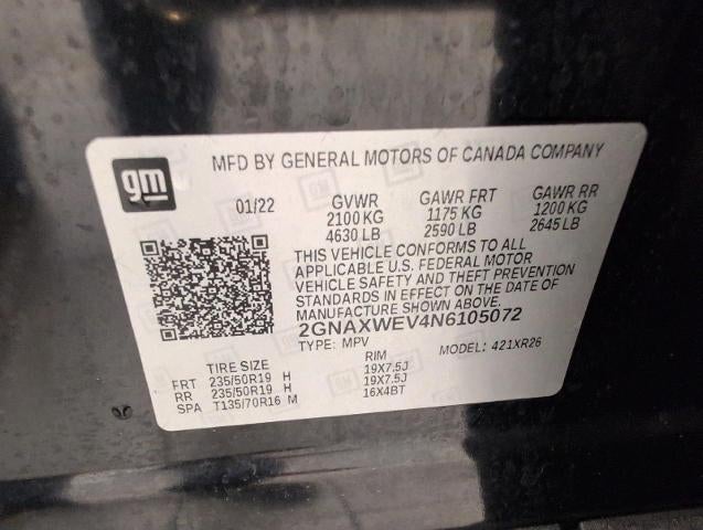 2022 Chevrolet Equinox AWD 4dr RS