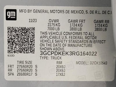2024 Chevrolet Silverado 1500 4WD Crew Cab 147 LT w/2FL