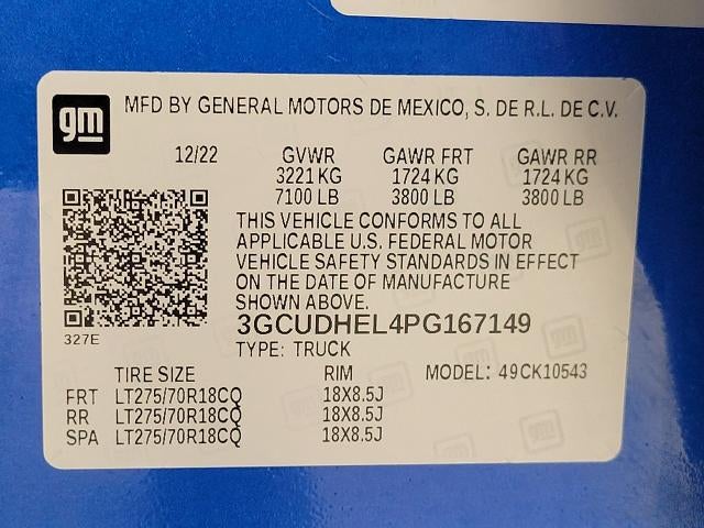 2023 Chevrolet Silverado 1500 4WD Crew Cab 147 ZR2