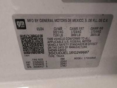 2024 Chevrolet Silverado 1500 4WD Crew Cab 147 High Country
