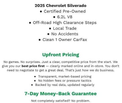 2025 Chevrolet Silverado 1500 4WD Crew Cab 147 LT Trail Boss