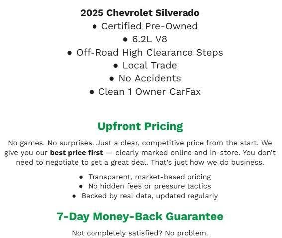 2025 Chevrolet Silverado 1500 4WD Crew Cab 147 LT Trail Boss