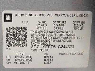 2020 Chevrolet Silverado 1500 4WD Crew Cab 147 RST