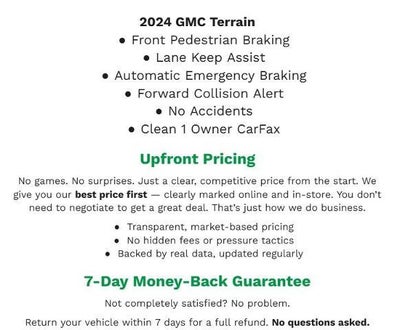 2024 GMC Terrain AWD 4dr SLE