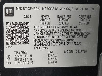 2025 Chevrolet Equinox FWD 4dr LT w/1LT