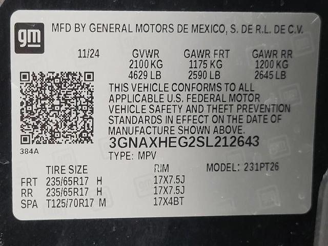 2025 Chevrolet Equinox FWD 4dr LT w/1LT