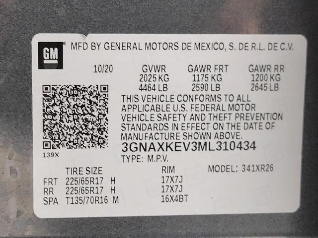 2021 Chevrolet Equinox FWD 4dr LT w/1LT