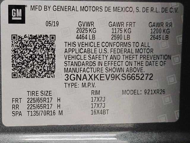 2019 Chevrolet Equinox FWD 4dr LT w/1LT