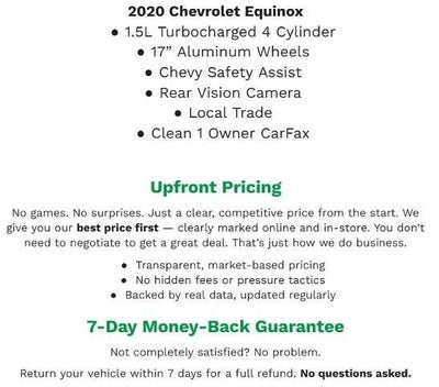 2020 Chevrolet Equinox FWD 4dr LT w/1LT