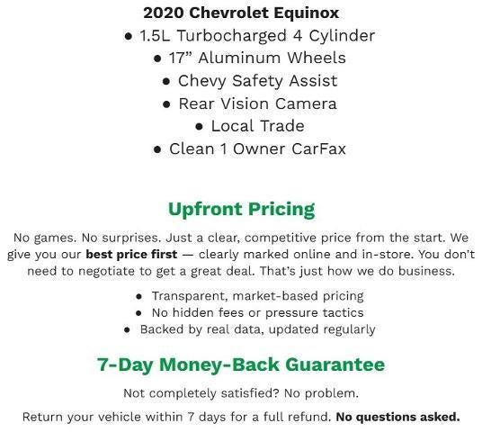 2020 Chevrolet Equinox FWD 4dr LT w/1LT