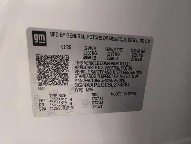 2025 Chevrolet Equinox AWD 4dr LT w/2LT