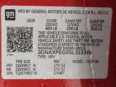 2025 Chevrolet Equinox AWD 4dr LT w/2LT