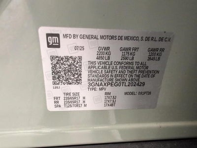 2026 Chevrolet Equinox AWD 4dr LT w/2LT