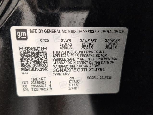 2026 Chevrolet Equinox AWD 4dr LT w/2LT