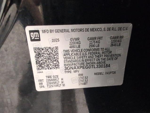 2026 Chevrolet Equinox AWD 4dr LT w/2LT