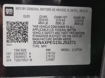2025 Chevrolet Equinox AWD 4dr LT w/2LT
