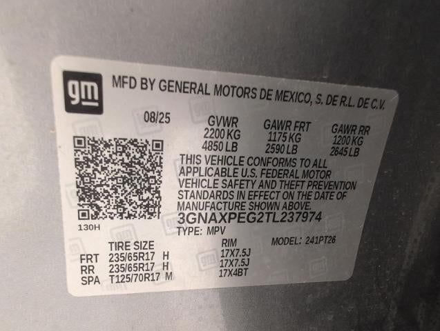 2026 Chevrolet Equinox AWD 4dr LT w/2LT