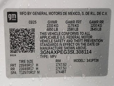 2025 Chevrolet Equinox AWD 4dr LT w/2LT