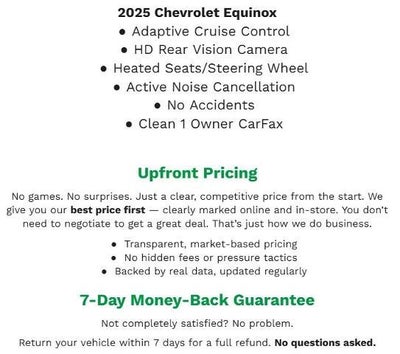 2025 Chevrolet Equinox AWD 4dr LT w/2LT