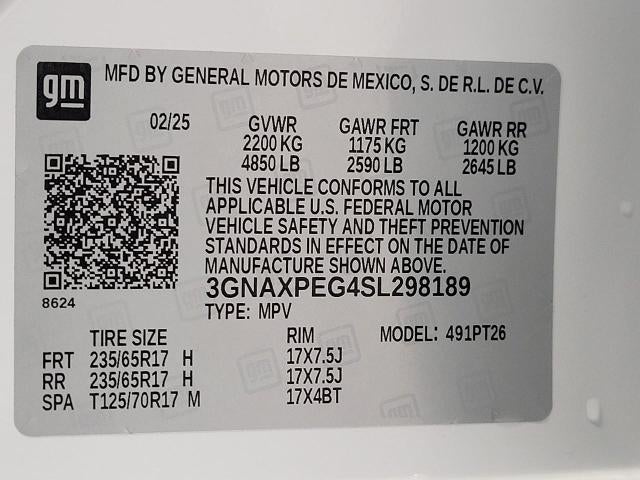2025 Chevrolet Equinox AWD 4dr LT w/2LT