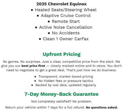 2025 Chevrolet Equinox AWD 4dr LT w/2LT