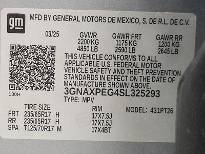 2025 Chevrolet Equinox AWD 4dr LT w/2LT