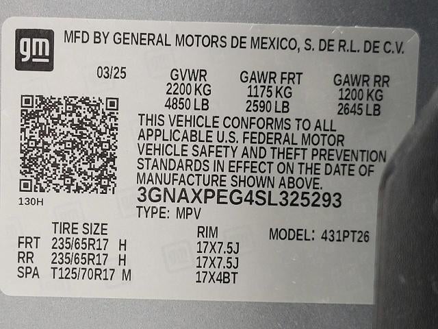 2025 Chevrolet Equinox AWD 4dr LT w/2LT