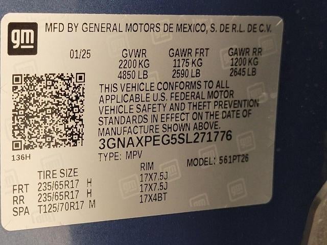 2025 Chevrolet Equinox AWD 4dr LT w/2LT