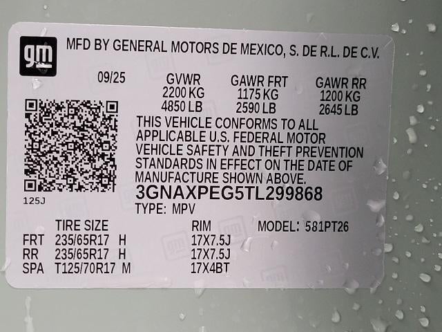 2026 Chevrolet Equinox AWD 4dr LT w/2LT