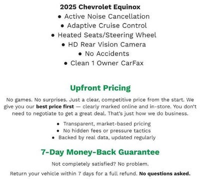 2025 Chevrolet Equinox AWD 4dr LT w/2LT