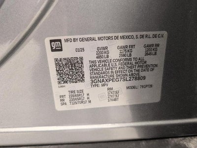 2025 Chevrolet Equinox AWD 4dr LT w/2LT