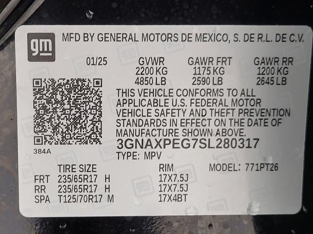 2025 Chevrolet Equinox AWD 4dr LT w/2LT