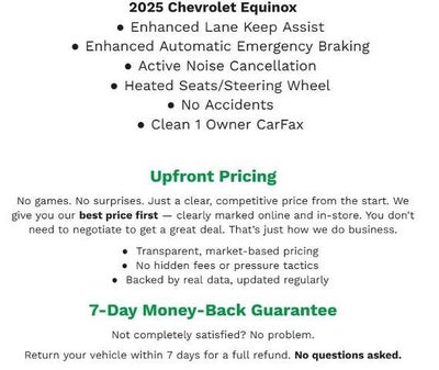 2025 Chevrolet Equinox AWD 4dr LT w/2LT