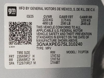 2025 Chevrolet Equinox AWD 4dr LT w/2LT