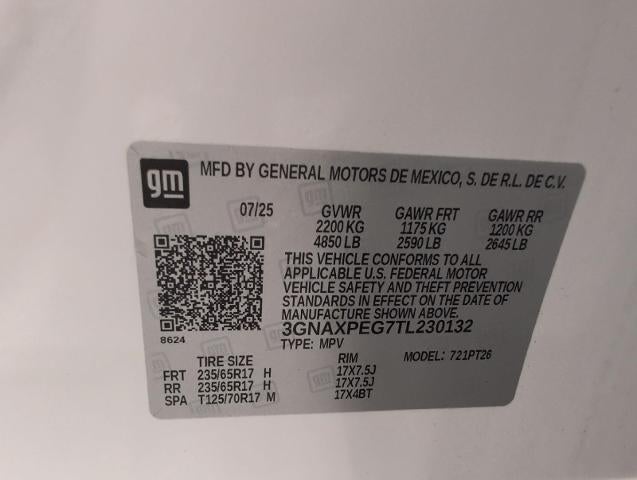2026 Chevrolet Equinox AWD 4dr LT w/2LT