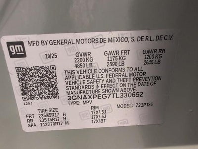 2026 Chevrolet Equinox AWD 4dr LT w/2LT