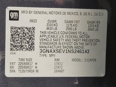 2022 Chevrolet Equinox AWD 4dr LS w/1LS