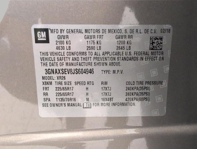 2018 Chevrolet Equinox AWD 4dr LT w/1LT