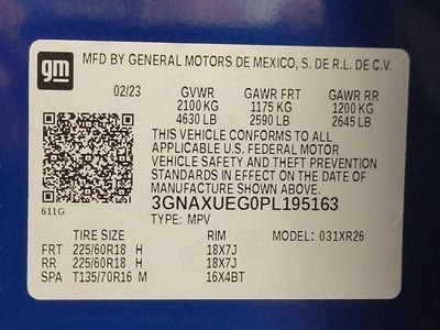 2023 Chevrolet Equinox AWD 4dr LT w/1LT