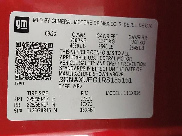 2024 Chevrolet Equinox AWD 4dr LT w/1LT